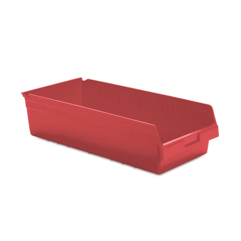 6 Inch High Shelf Bins ,Red