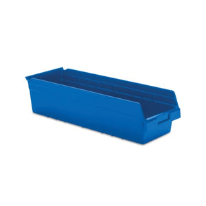 6 Inch High Shelf Bins 8.375"W x 23.625"D x 6"H - Blue