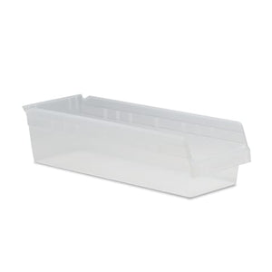 6 Inch High Shelf Bins 8.375"W x 23.625"D x 6"H - Clear