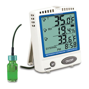 Traceable Memory-Card Refrigerator/Freezer Thermometer