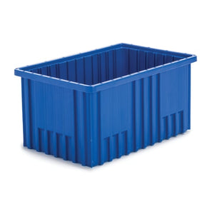 Dividable Storage Box, 16.5"L x 10.875"W x 8"H Blue