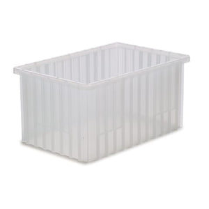 Dividable Storage Box, 16.5"L x 10.875"W x 8"H Clear
