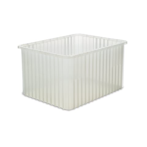 Dividable Storage Box, 22.5"L x 17.5"W x 12"H Clear