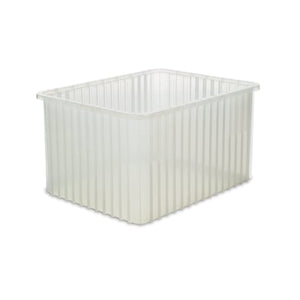 Dividable Storage Box, 22.5"L x 17.5"W x 12"H Clear