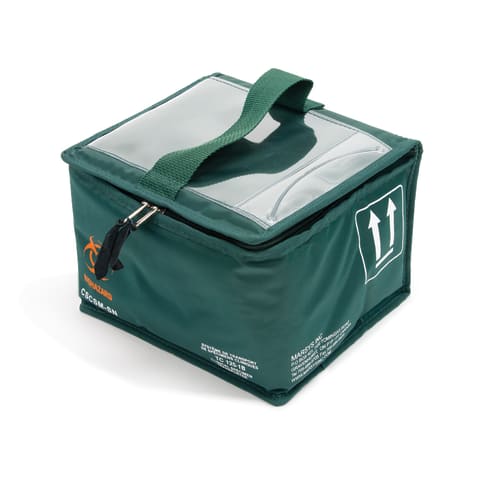 Marketlab Specimen Transport Tote Green, Small 8.5"W x 7.75"D x 6"H