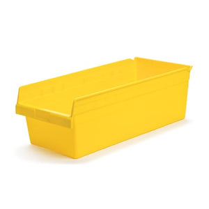 8" Tall Shelf Bin, 11.125"W x 23.625"D • Yellow
