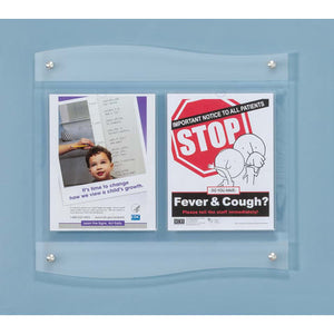 Double Document Frost Frame • 20.375"W x 1.625"D x 18.875"H