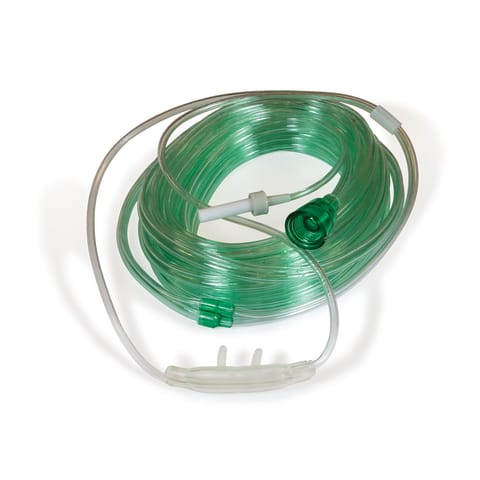 ETCO2 Adult Cannula • Male/Female Luer Fits All O2, 14' Universal Gas Sampling Line • 10' O2 Line