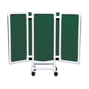 Antimicrobial Privacy Screens, 68"W x 53"H x 30"D • Forest Green
