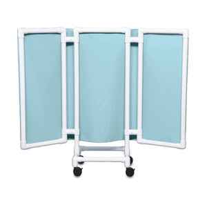 Antimicrobial Privacy Screens, 68"W x 53"H x 30"D • Light Blue