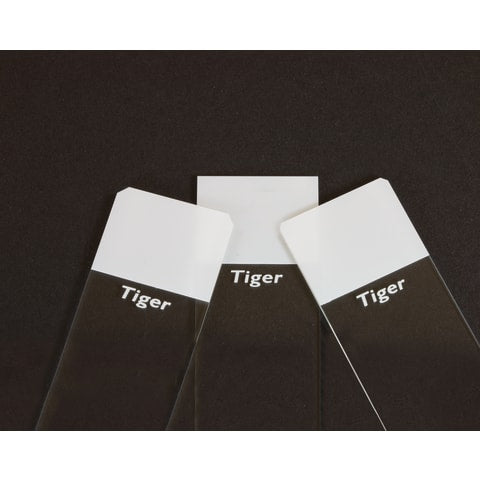 White Frost Slides, 90° Ground Edge • Single Frost