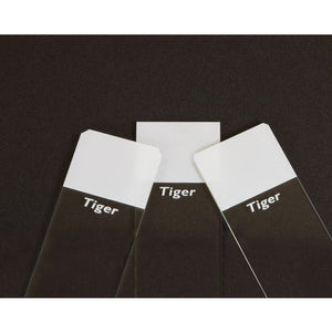 White Frost Slides, 90° Ground Edge • Single Frost