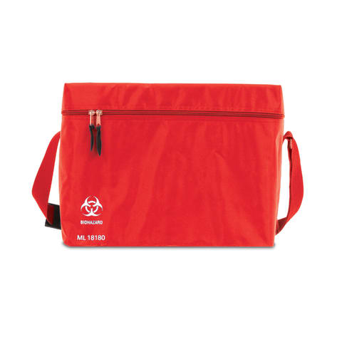 Single Insulated EPS Totes, Medium • 15"W x 13.5"D x 12"H • Red