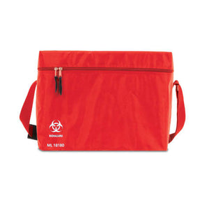 Single Insulated EPS Totes, Medium • 15"W x 13.5"D x 12"H • Red