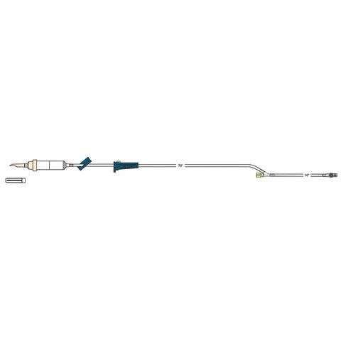 Administration Set, 20d chamber, roller clamp, Y-injection site, male luer lock