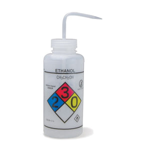 1000mL Vented RTK GHS Wash Bottle, Ethanol