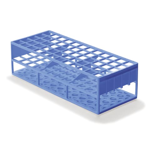 Tube Racks for 17mm Tubes • Holds 60 Tubes, Blue