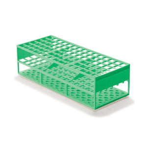Tube Racks for 13mm Tubes • Holds 90 Tubes, Green