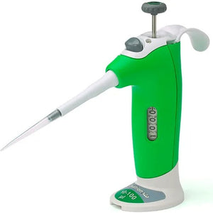 Ovation M Mechanical Volume-Set Pipette, 10-100µL • Green