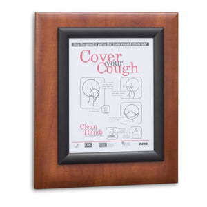 Message Board Panel • Black Frame, Single • 13"W x 15"H • Cherry