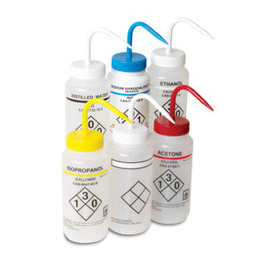 Self-Venting Safety Wash Bottle, 500ml, Assorted