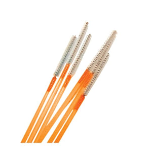 100cm SharnSelect Channel Brushes, 3.2mm • Orange • 10fr