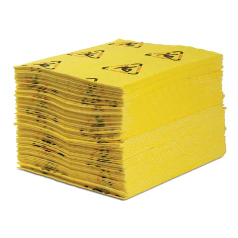 High Visibility Sorbent Pads, 15" x 19" • Light Weight