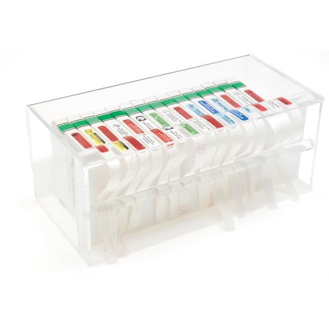 Dividable Dispenser for Pre-Cut Labels • 12"W x 5.75"D x 5"H