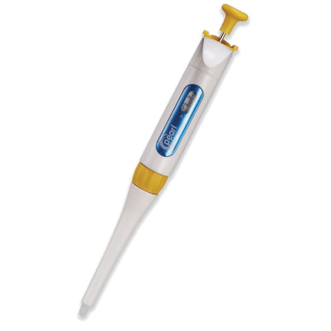 Pearl® Adjustable Pipette, 20-200µl • Yellow