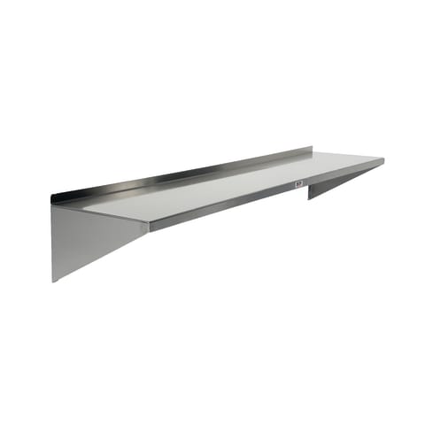 Stainless Steel Wall Shelf 12"D, 36"W