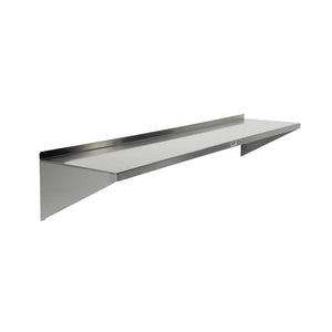 Stainless Steel Wall Shelf 12"D, 48"W