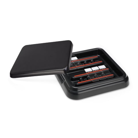Slide Stain Trays, Black Lid • 9"L x 9"W x 1.75"H