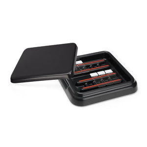 Slide Stain Trays, Black Lid • 9"L x 9"W x 1.75"H