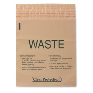 Stick-On Bag, Waste • 9"W x 10"H • 1.4qt