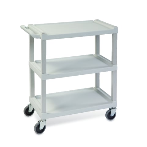 Stain-Resistant Utility Cart, 17.125"W x 32.5"L x 34.875"H