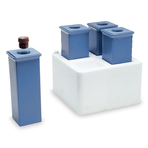 Cool Cube • 1.5"W x 1.5"L x 4.5"H • Holds 10mL tubes (16mm Dia x 100mm L)