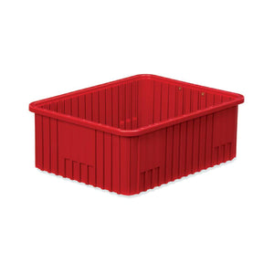 Dividable Storage Box, 22.5"L x 17.5"W x 8"H • Red