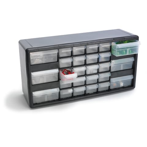 Benchtop Cabinet, 26-Drawer • 20"W x 6.8"D x 10.3"H