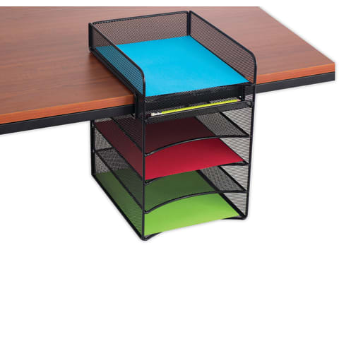 Wire Mesh Horizontal Hanging Storage Tray, 10.25"W x 12.375"D x 14.375"H