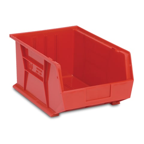 Organizer Bins for Medical Supplies, 11"W x 16"D x 8"H • Red