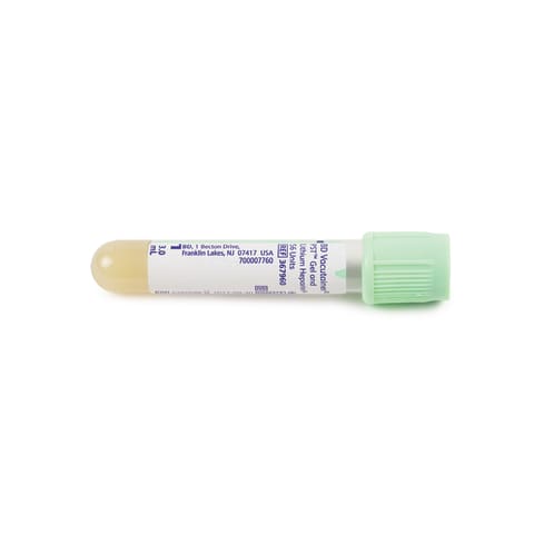 BD Vacutainer® PST • Light Green • 13 x 75mm, Li-Hep • 3mL