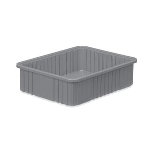 Dividable Storage Box, 22.5"L x 17.5"W x 6"H • Gray