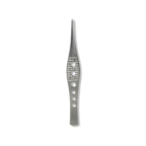 5.5" Ergonomic Forceps 1.5mm Serrated Tip, Straight