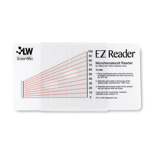 EZ Reader Microhematocrit Card with Sleeve