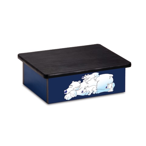 Pediatric Step Stool 16"W x 20"L x 7"H, Bear Theme