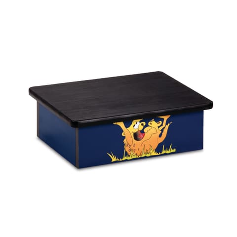 Pediatric Step Stool 16"W x 20"L x 7"H, Hyena Theme