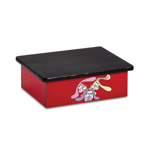 Pediatric Step Stool 16"W x 20"L x 7"H, Wall's Trolley Theme