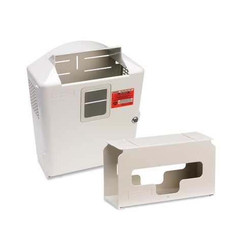 Lockable Wall Enclosures, For 8-12qt Container with Glove Dispenser