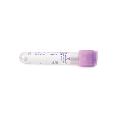 BD Vacutainer® EDTA • Lavender • 13 x 75mm, 2mL