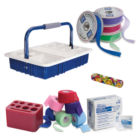 13mm Stocked Phlebotomy Trays Bundle • Blue